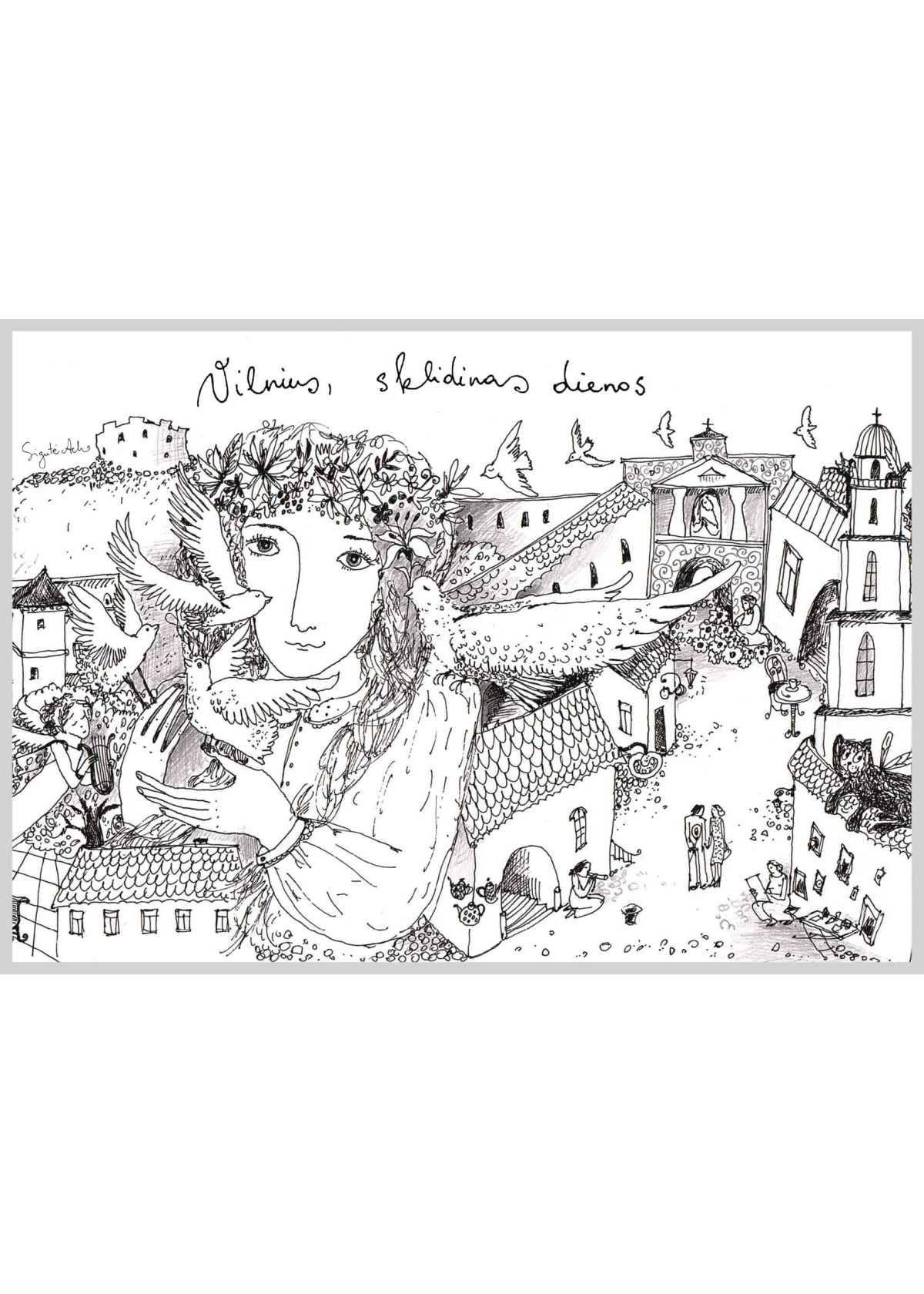 AMV 267 atvirlaiškis „Vilnius, sklidinas dienos“