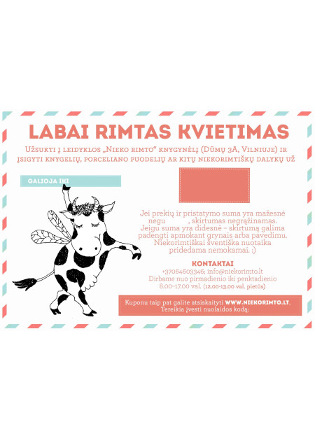 Nieko Rimto Dovanų Kuponas
