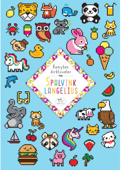 Spalvink langelius — knygos viršelis