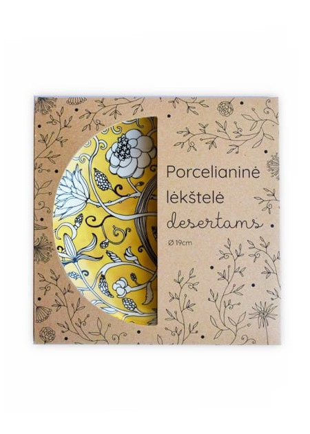 Porcelianinė lėkštelė desertams „Saulėtas laikas supa svajonę“ 19cm