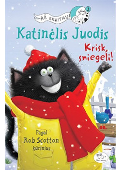 Katinėlis Juodis. Krisk sniegeli! — knygos viršelis