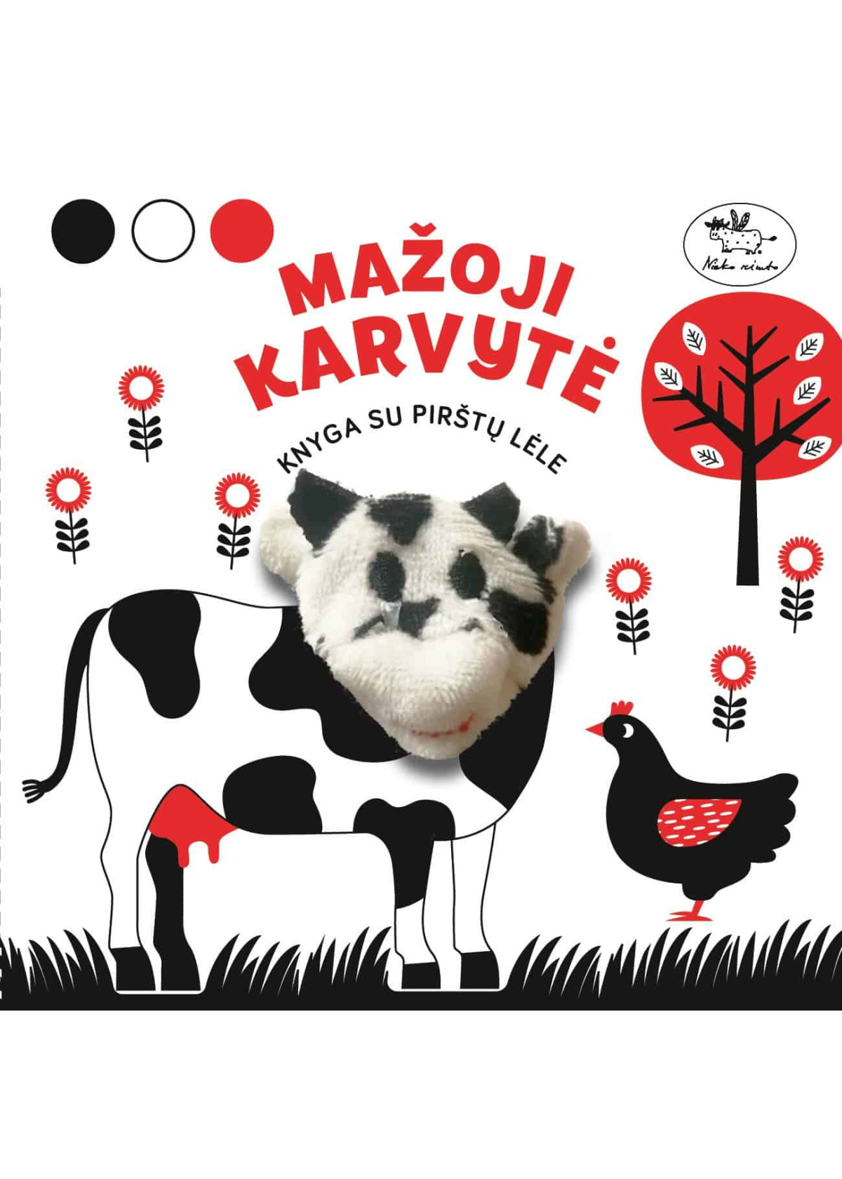 Mažoji karvytė. Knyga su pirštų lėle — viršelis