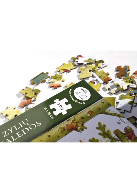 Dėlionė „Zylių Kalėdos“