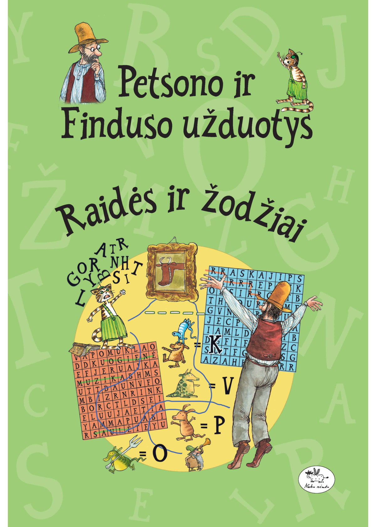 Petsono ir Finduso užduotys. Raidės ir žodžiai — viršelis