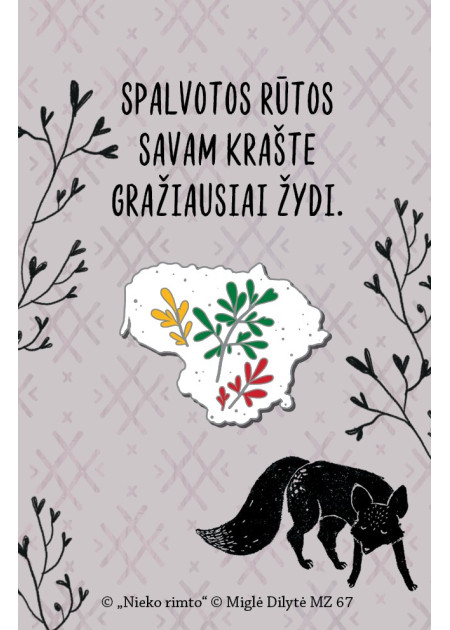 MZ67. Metalinis ženkliukas „Lietuva“