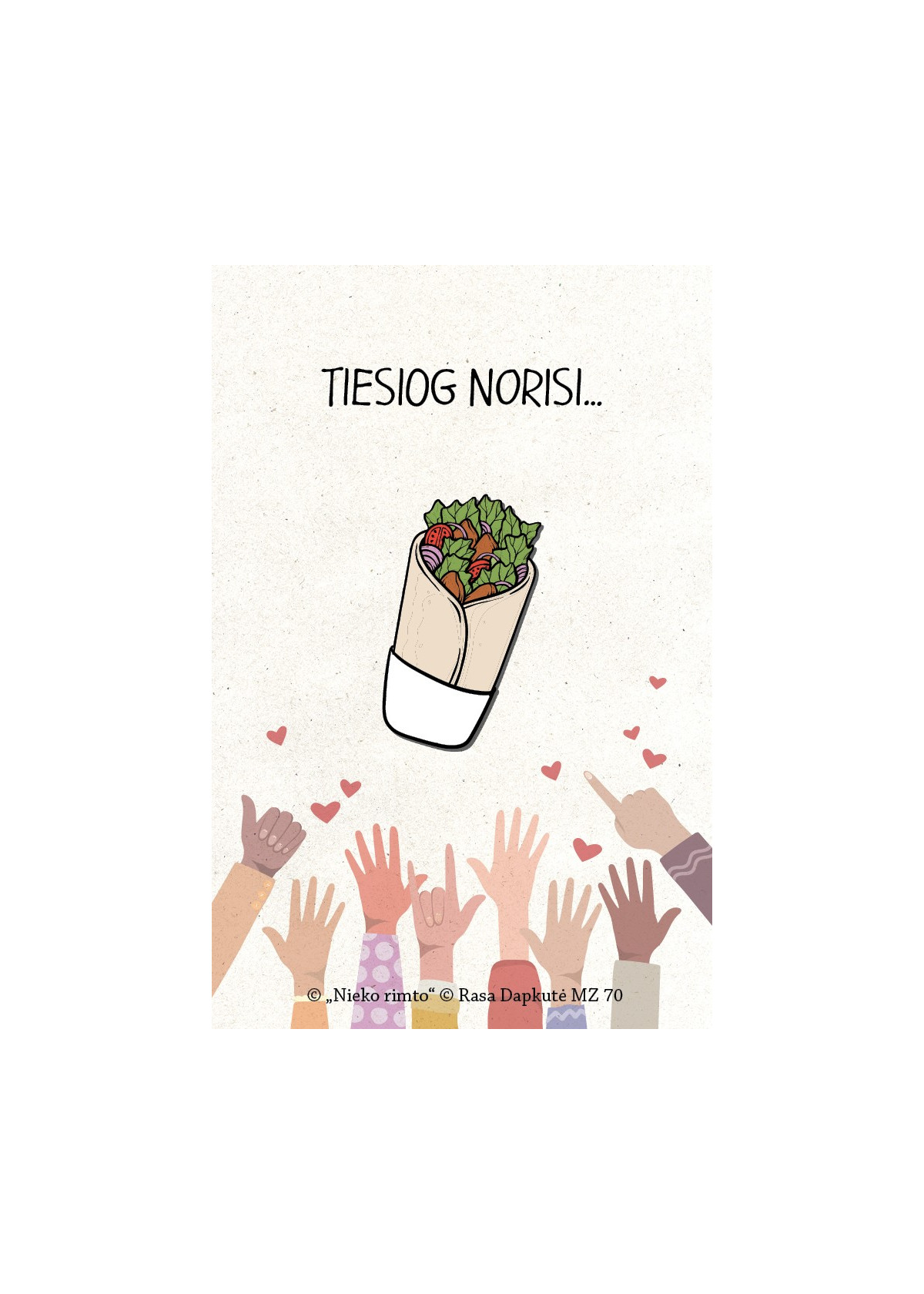 MZ70. Metalinis ženkliukas „Tiesiog norisi...“