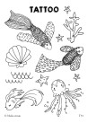 T35. Laikinos tatuiruotės „Vandenyno paslaptys“