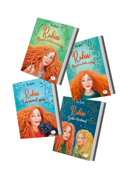Knygų rinkinys „Magiškas Rubinės pasaulis “ (1-4 dalys) — knygos viršelis
