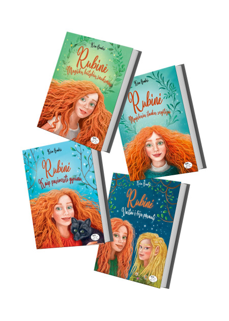 Knygų rinkinys „Magiškas Rubinės pasaulis “ (1-4 dalys) — viršelis