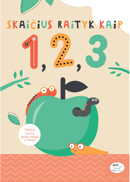 Skaičius raityk kaip 1, 2, 3 — viršelis