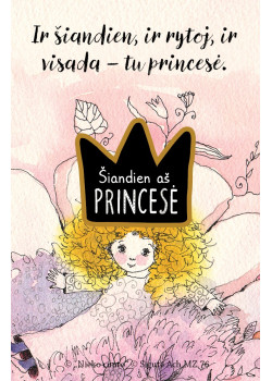 MZ76. Metalinis ženkliukas „Šiandien aš princesė“ — knygos viršelis