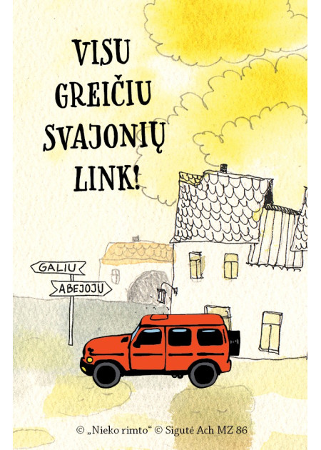 MZ86. Metalinis ženkliukas „Visu greičiu svajonių link“