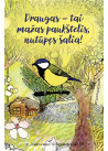 MZ87. Metalinis ženkliukas „mažas paukštelis“