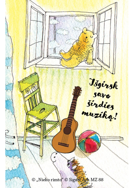 MZ88. Metalinis ženkliukas „širdies muzika“