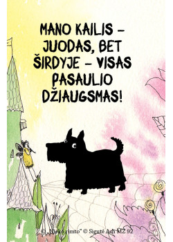 MZ92. Metalinis ženkliukas „Juodas šunelis“ — knygos viršelis