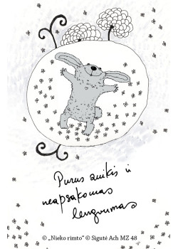 MZ48. Metalinis ženkliukas „Purus zuikis“ — knygos viršelis