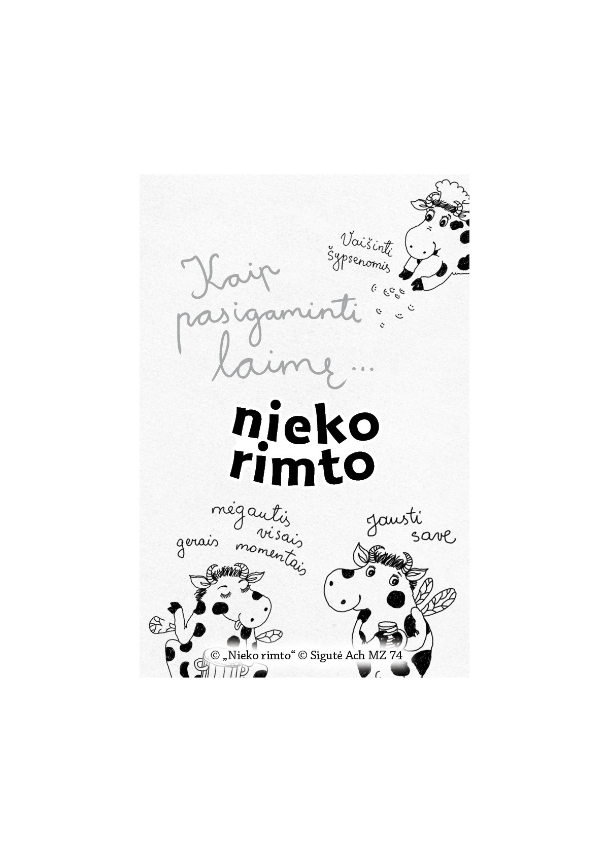 MZ74. Metalinis ženkliukas „Kaip pasigaminti laimę“