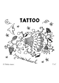 T47. Laikinos tatuiruotės „Įsivaizduok“ — knygos viršelis