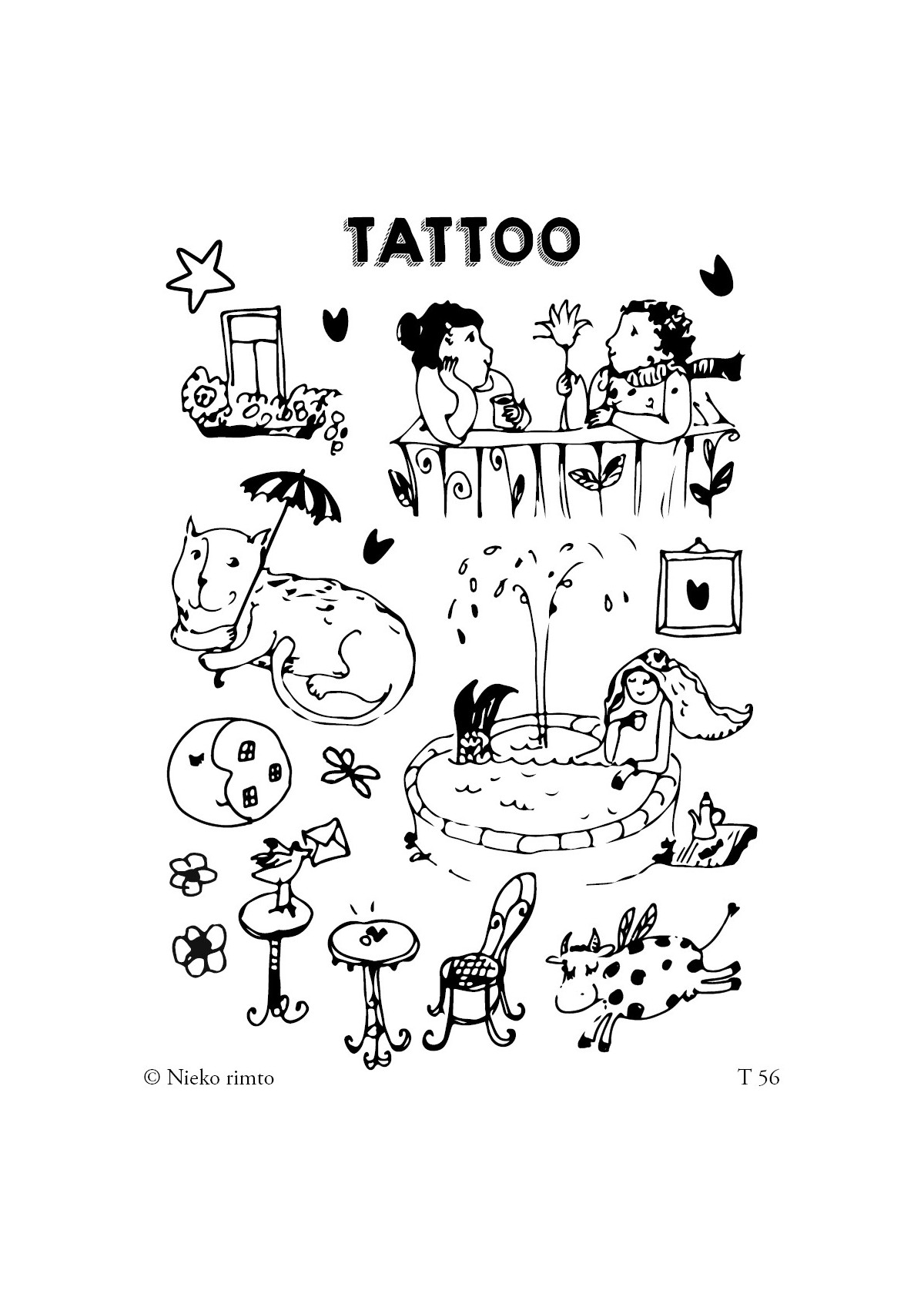 T56. Laikinos tatuiruotės „Poilsis“