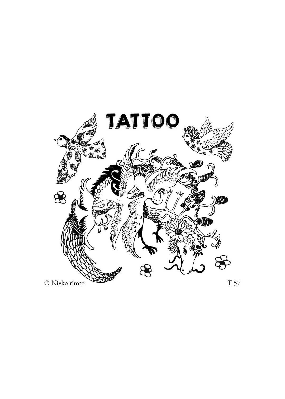 T57. Laikinos tatuiruotės „Svajonių sparnai“