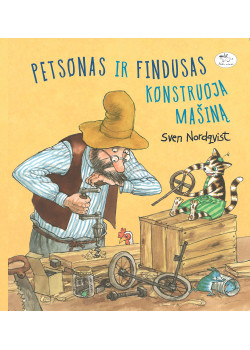 Petsonas ir Findusas konstruoja mašiną — knygos viršelis