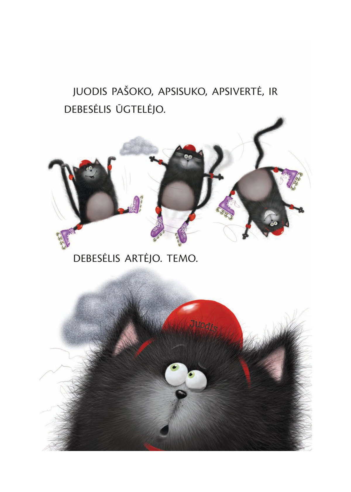 Katinėlis Juodis. Nedorėlis lietutis