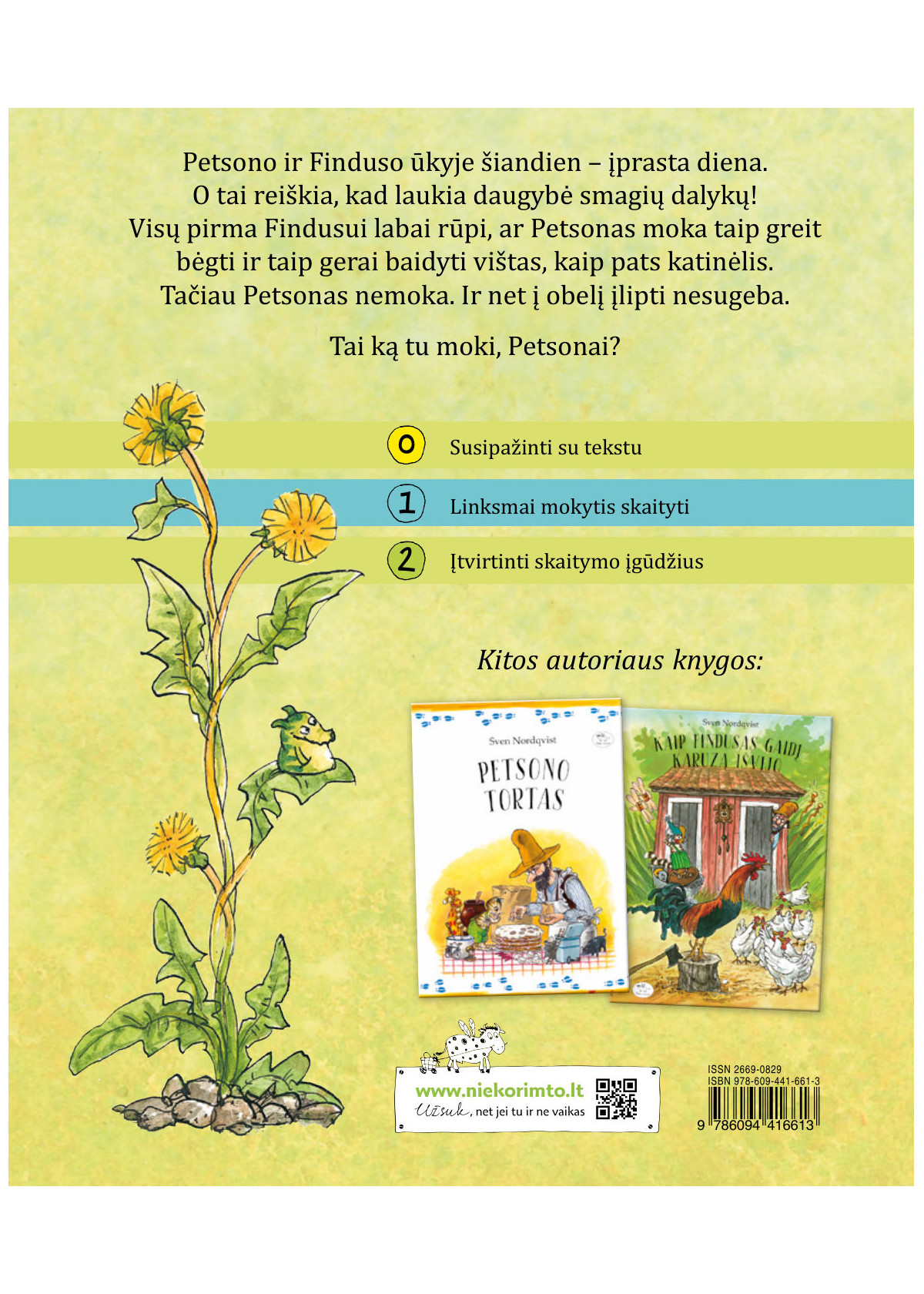 O ką tu moki, Petsonai?