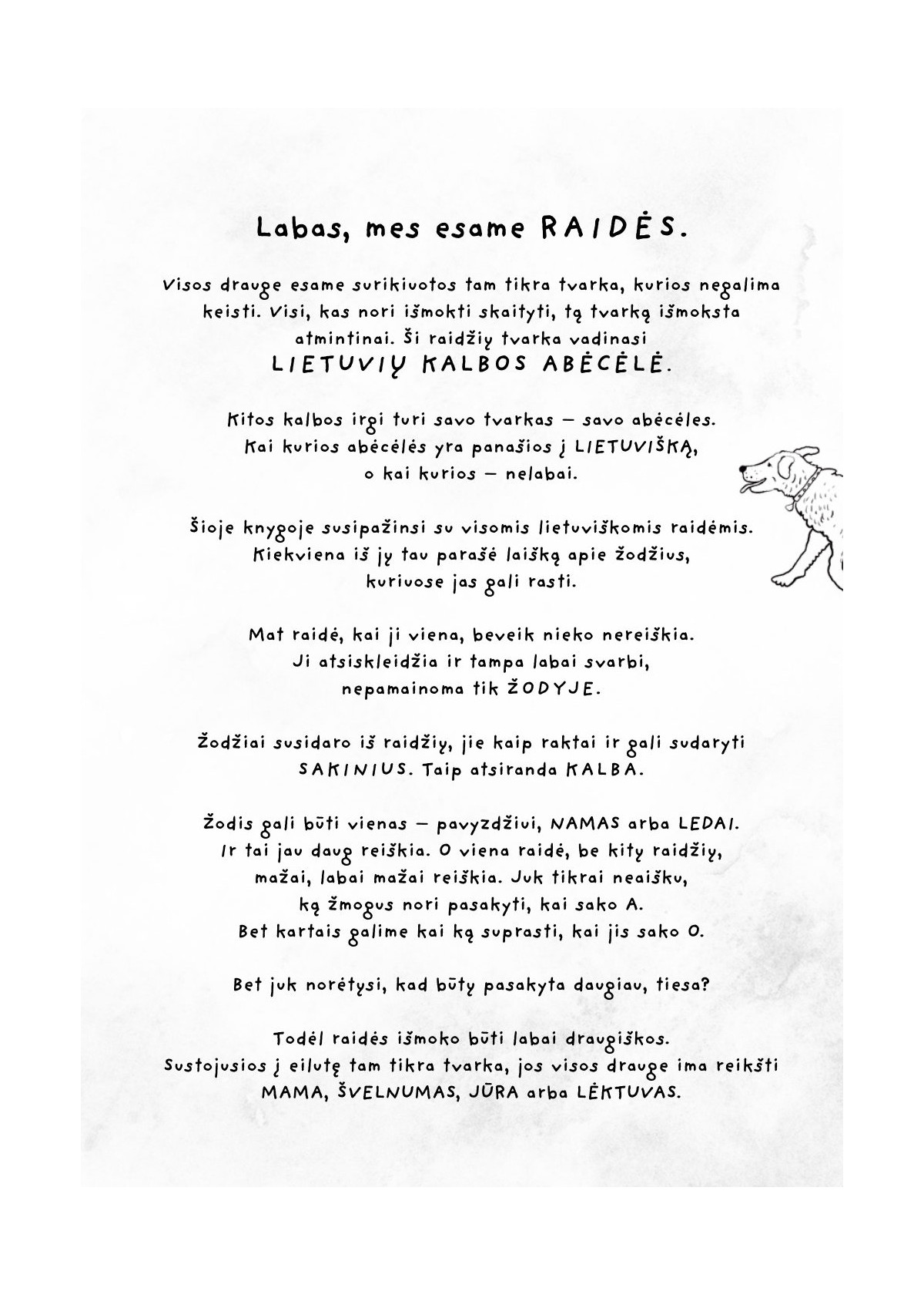 Labas, aš Abėcėlė