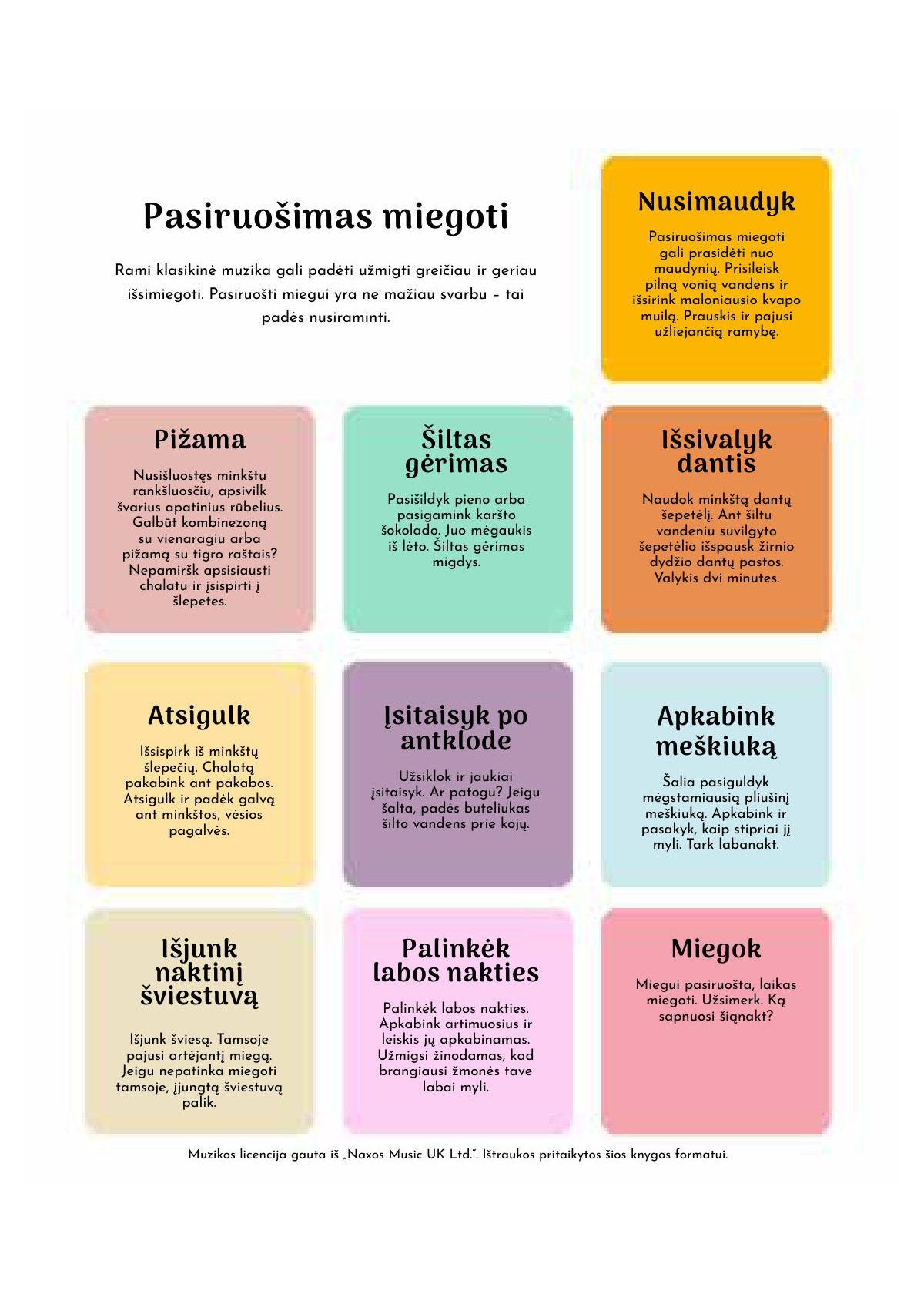Melodijos prieš miegą