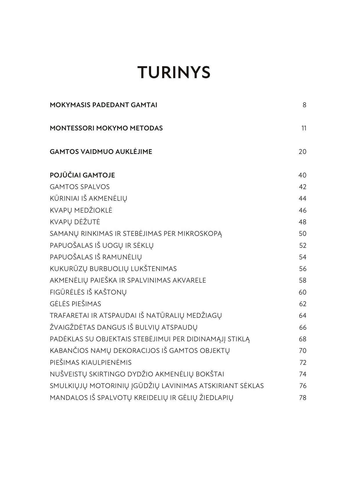 Gamtos pasaulio pažinimas