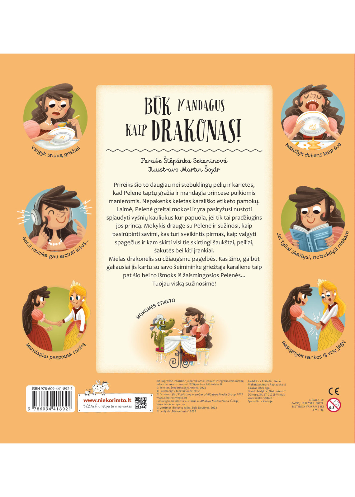 Mokomės etiketo su Pelene ir drakonu. Būk mandagus kaip drakonas!