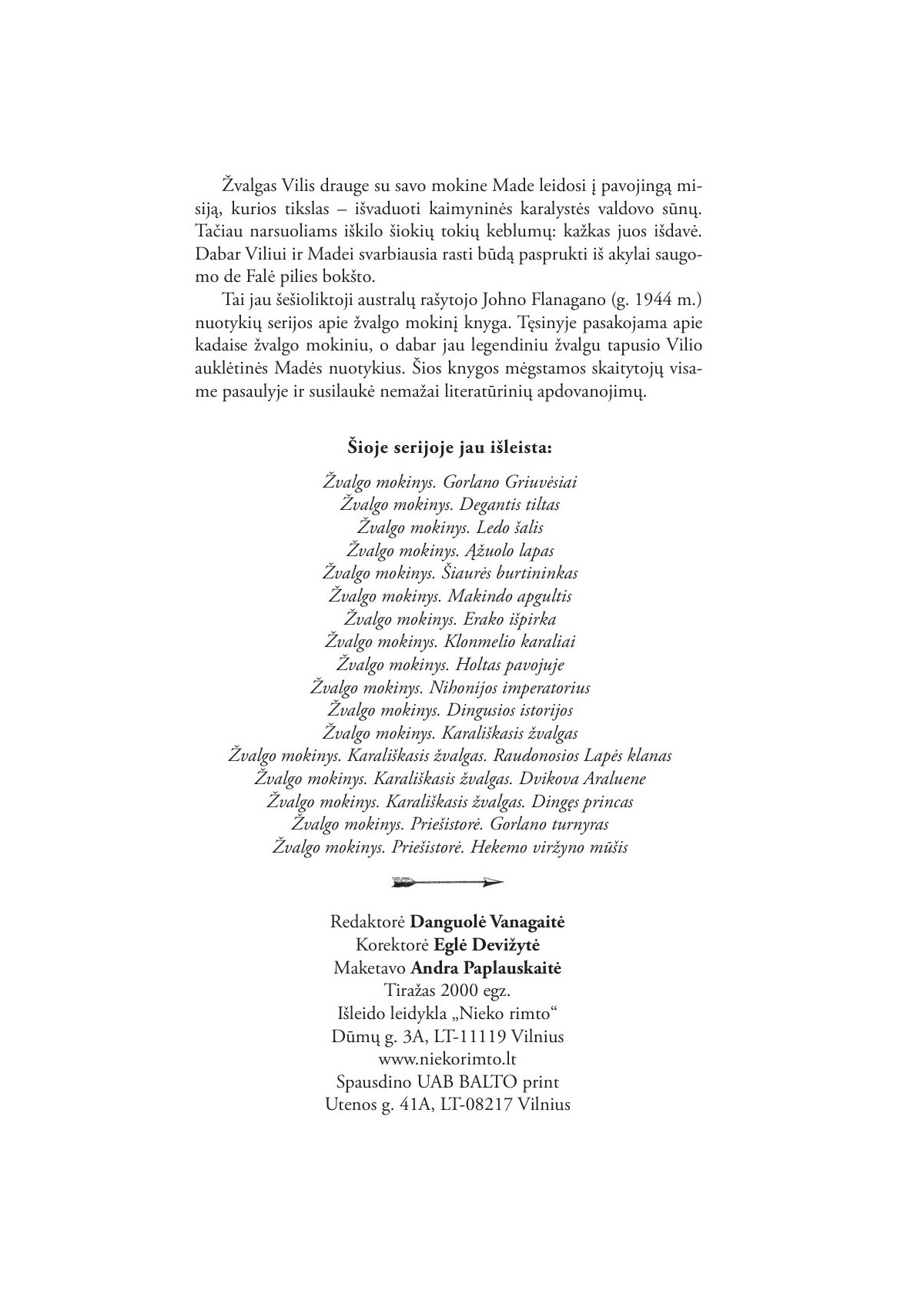 Žvalgo mokinys. Karališkasis žvalgas. Pabėgimas iš de Falė (16)