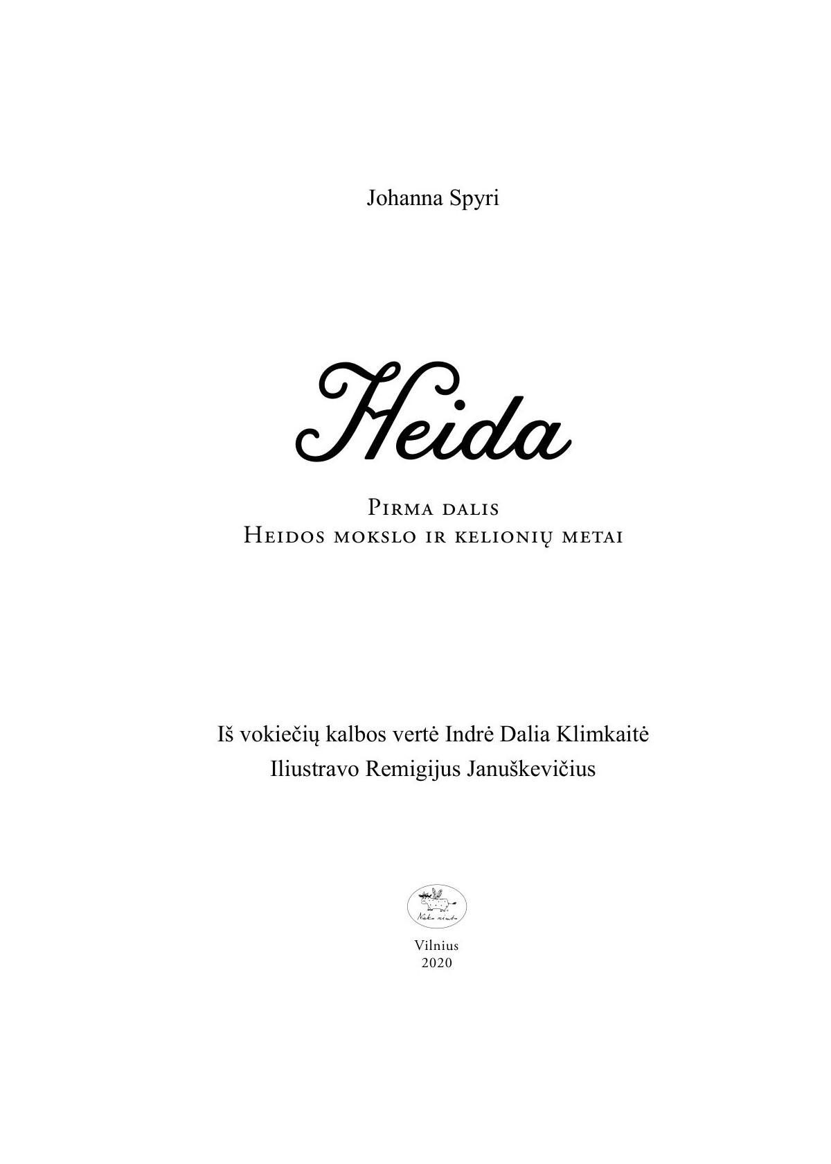 Heida 1. Heidos mokslo ir kelionių metai