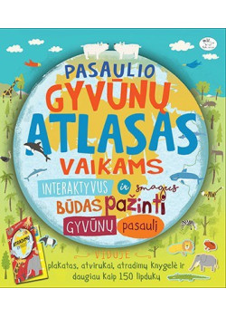 Pasaulio gyvūnų atlasas vaikams — knygos viršelis